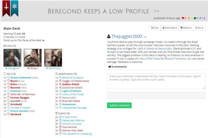 beregond keeps a low profile list.JPG