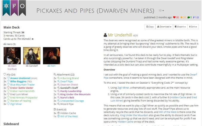 pickaxes and pipes list