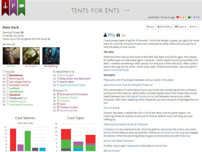 Tents for the ents list