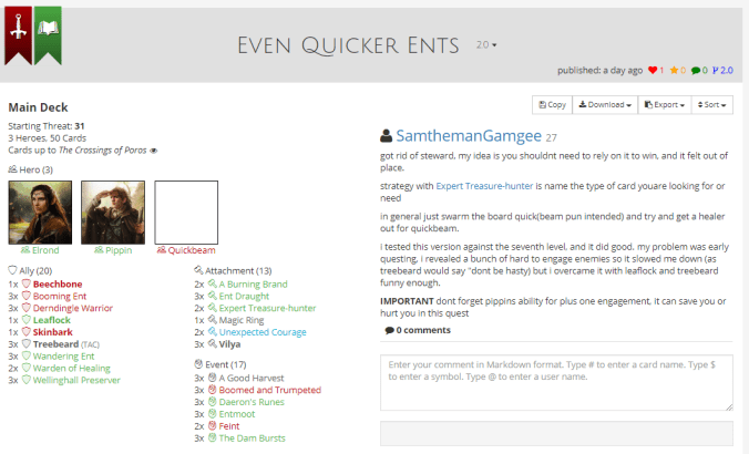 even quicker ents list