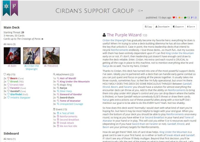 Cirdans support group published